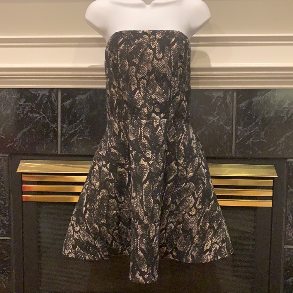 Express Snake Print Party Dress